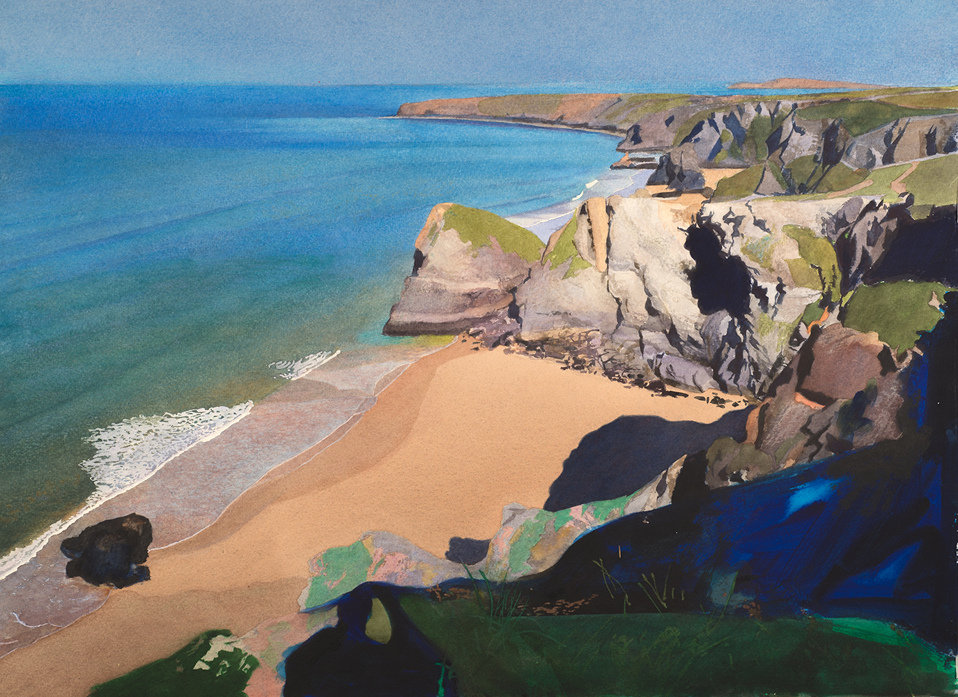 Bedruthan Steps from Clifftop