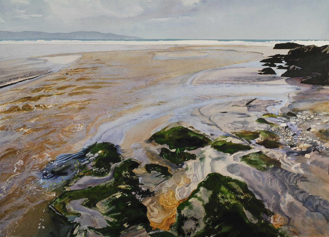 Beach River, St Ives Bay with Rocks