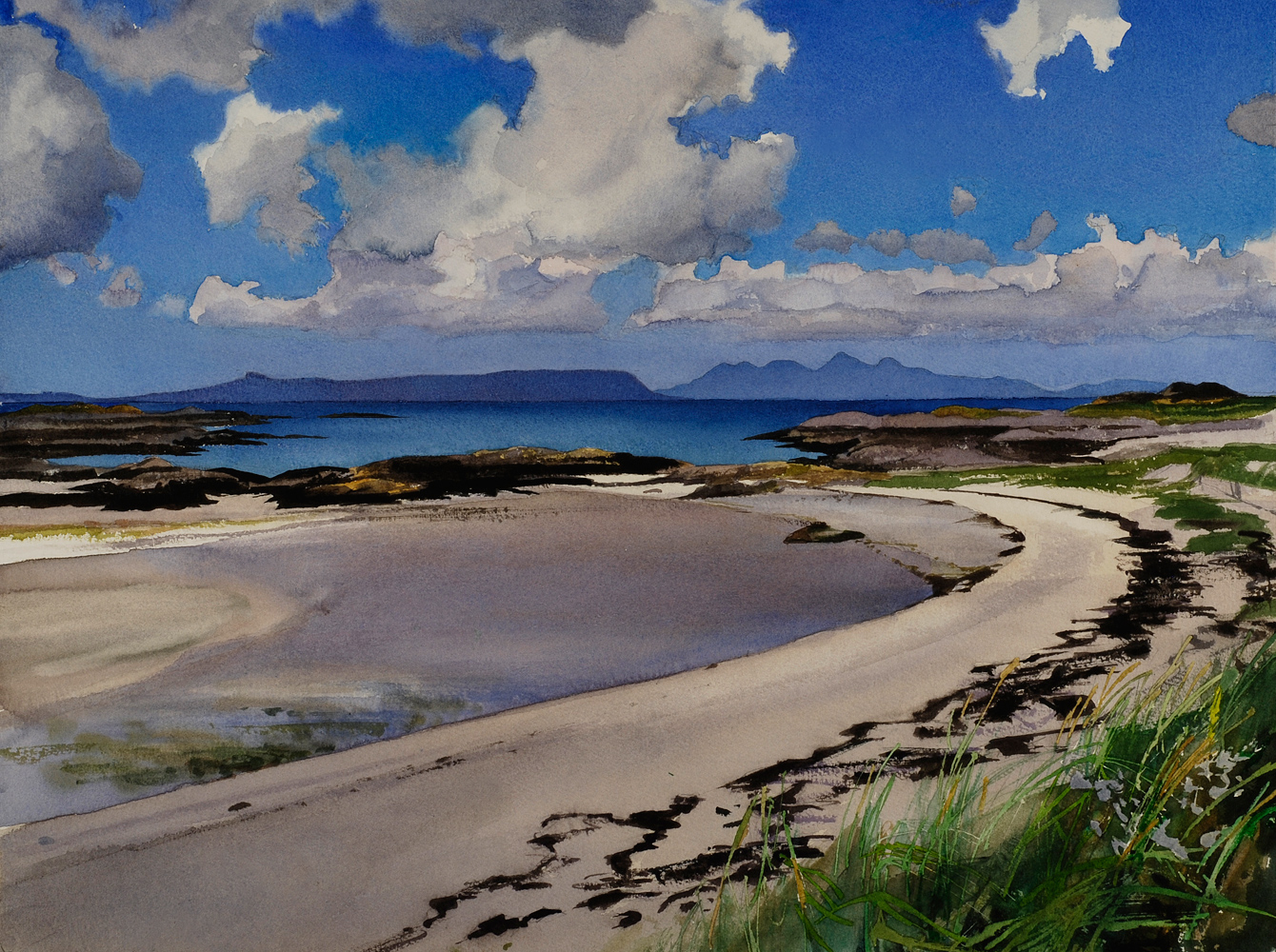 Rum & Eigg from Lon Liath