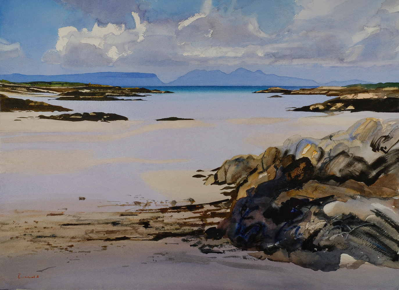 Rum & Eigg from Lon Liath, Arisaig