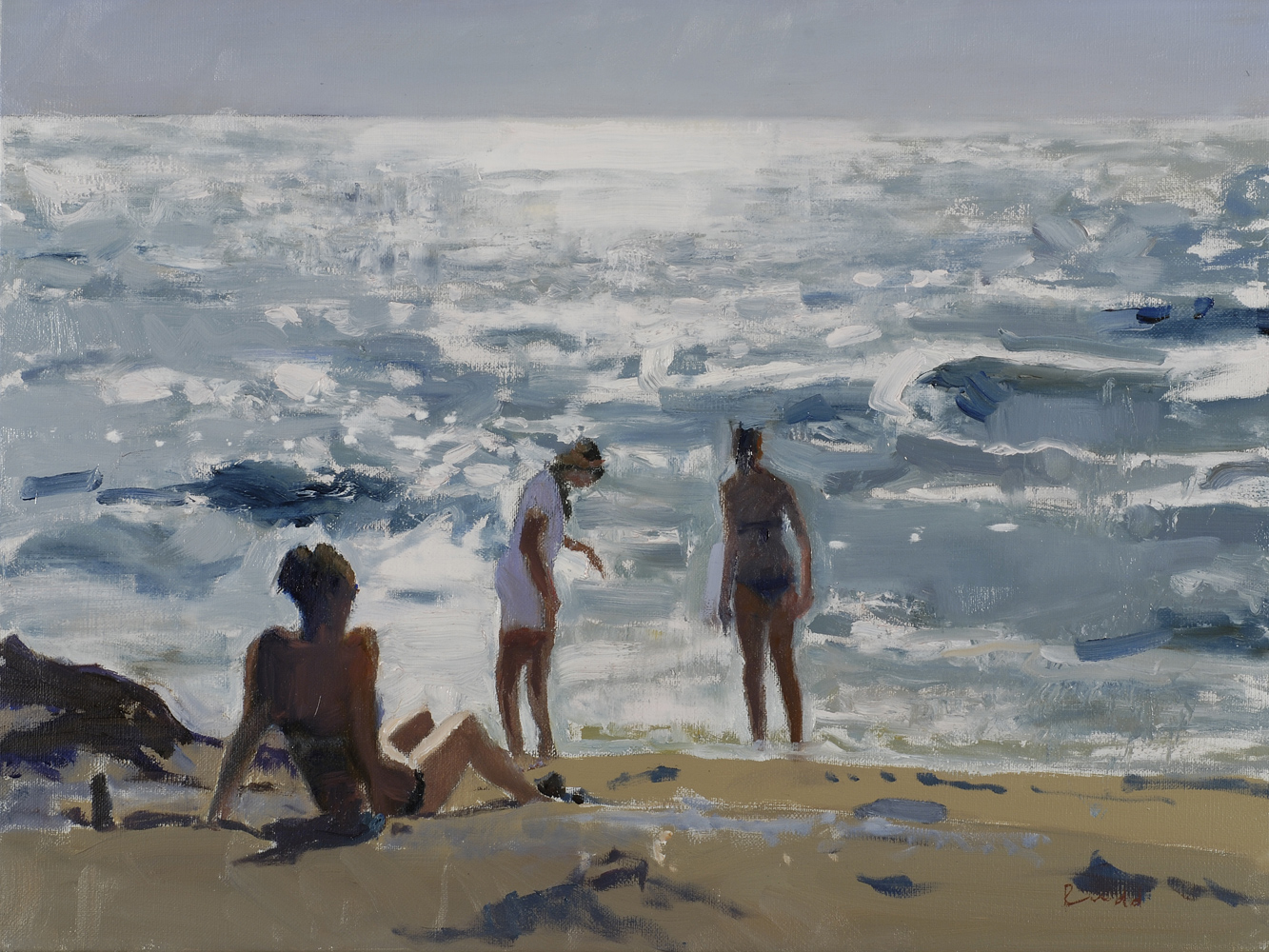 Three Girls on a Beach